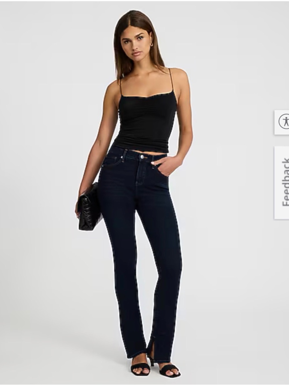 Express mid rise skyscraper dark wash jeans size 10S NWOT!
